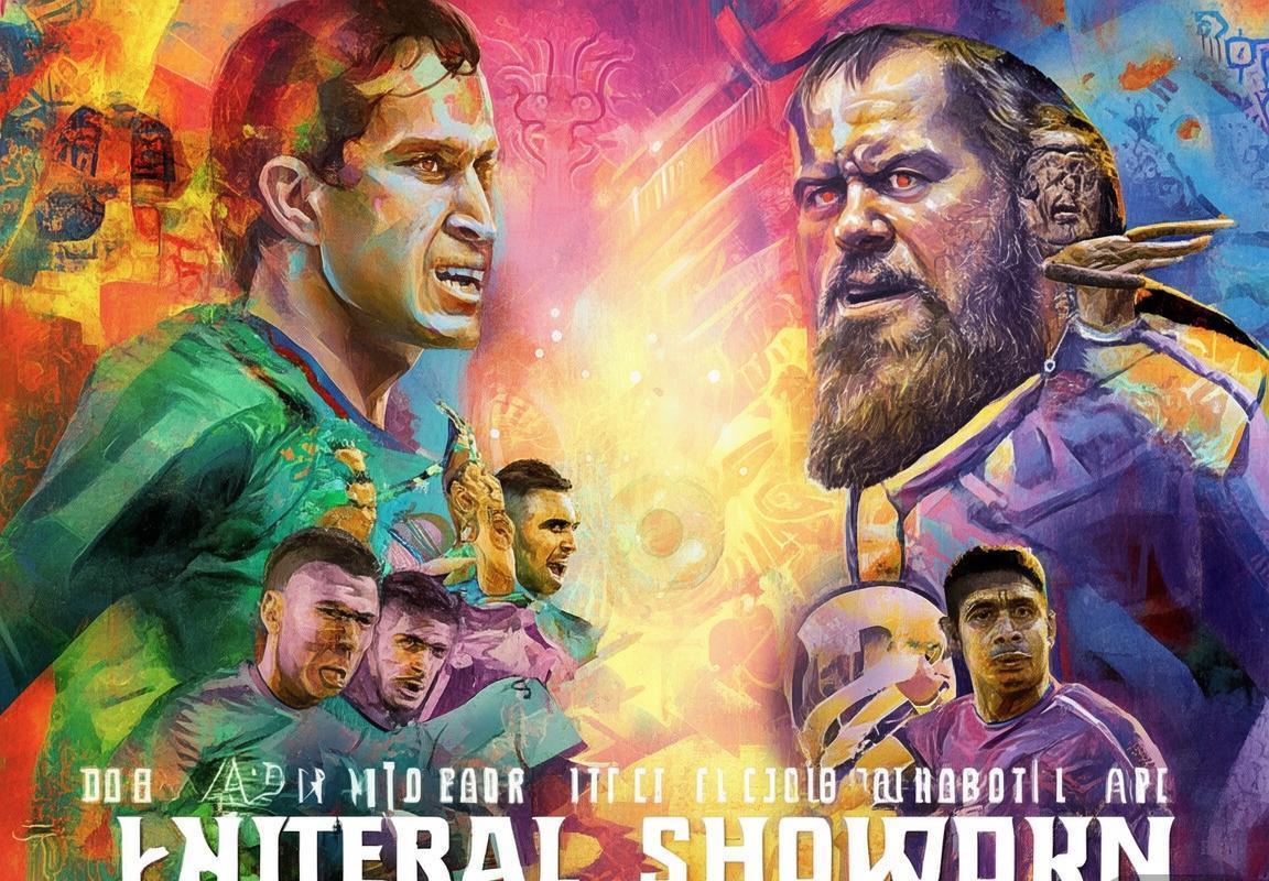 2018卡塔尔中足对决海报：文化交融的艺术视觉盛宴(图1)